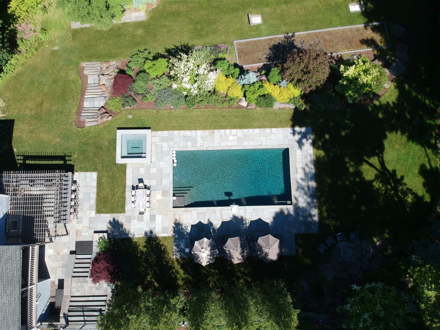 Aerial view of a planned site