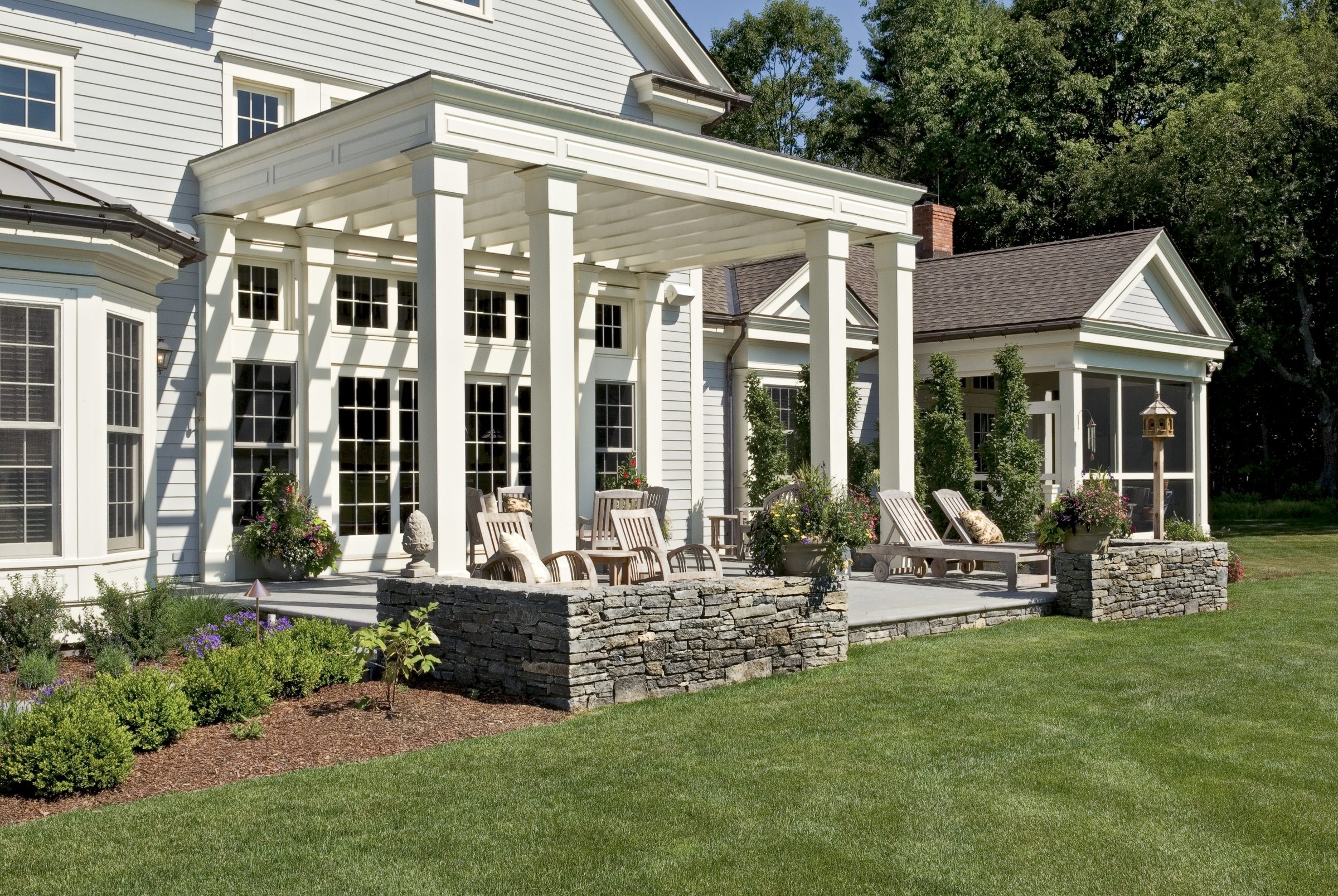 Pergola Terrace Dry Stone