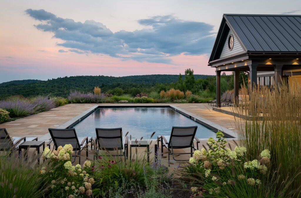 Twilight Pool & Pavilion